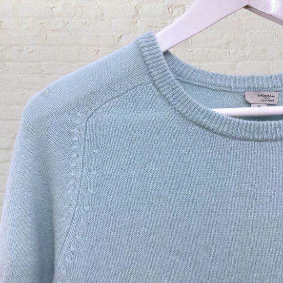Halogen Cashmere Sweater Petite XS Blue Crew Neck Long Sleeve - Picture 7 of 15